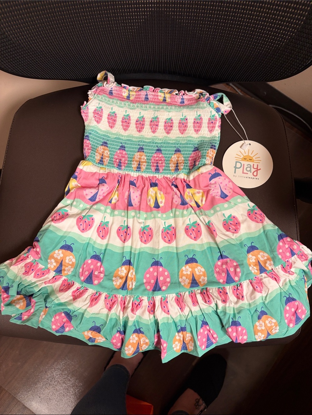 Ladybug Lane Smocked Dress - Little Sleepies - 4T